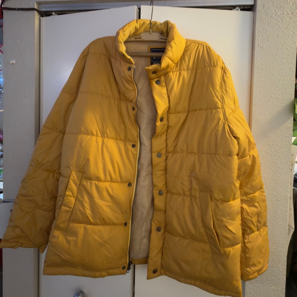 Gap Mustard Puffer Jacket